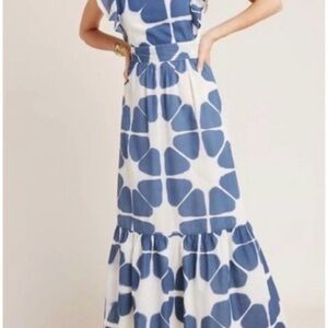 The Odells Seville Maxi Dress Size Large Side Pockets Lk NEW